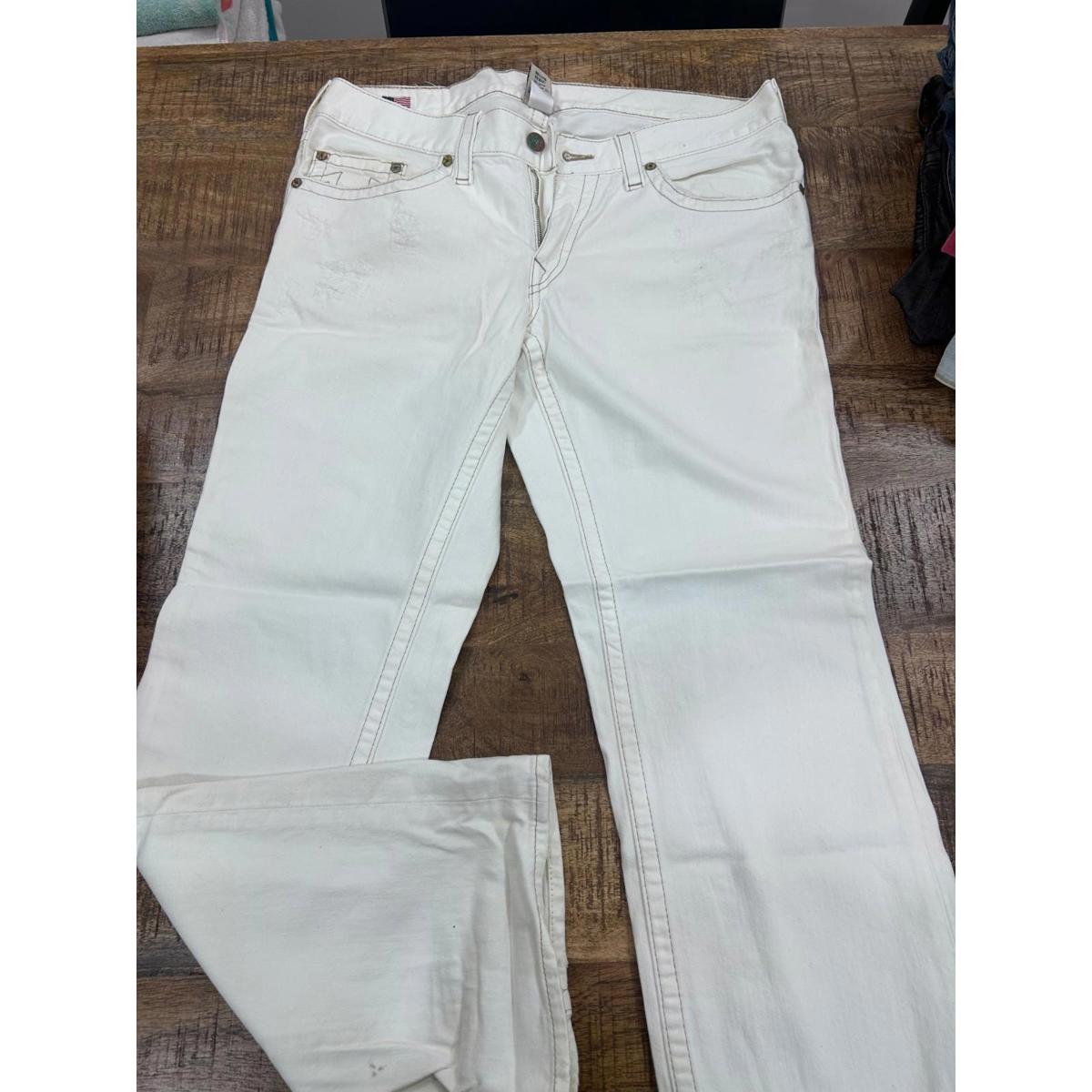 True Religion Skull Patch Jeans Rare Embroidered Roses